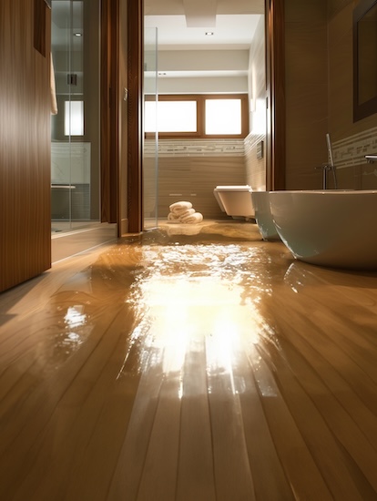 flood due to water overflow Sewer Backup