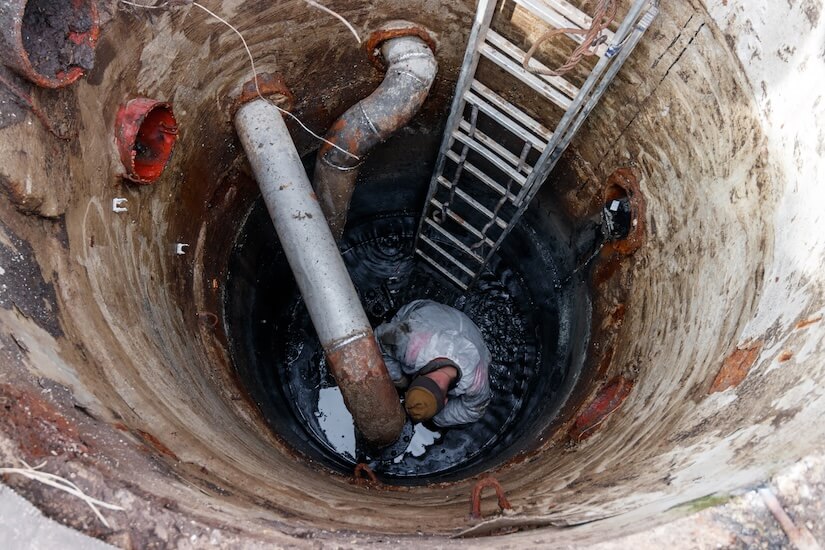 replacing-fecal-pump Professional Sewer Backup Services